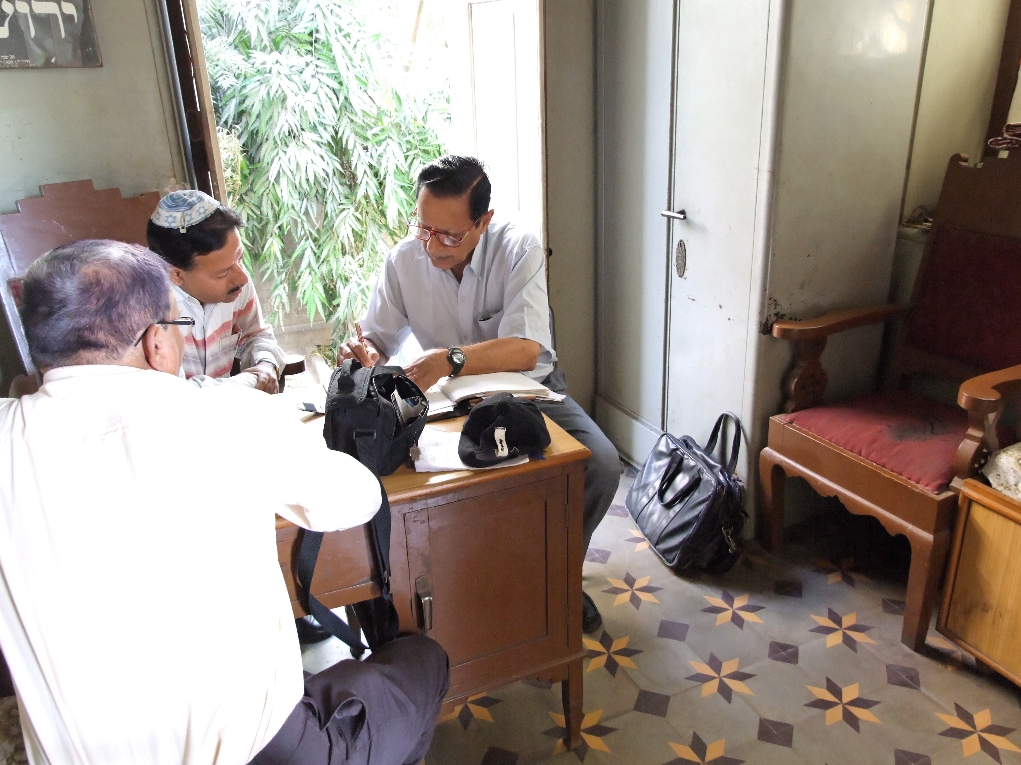 Members of the Jewish community in Madhupura, Ahmedabad