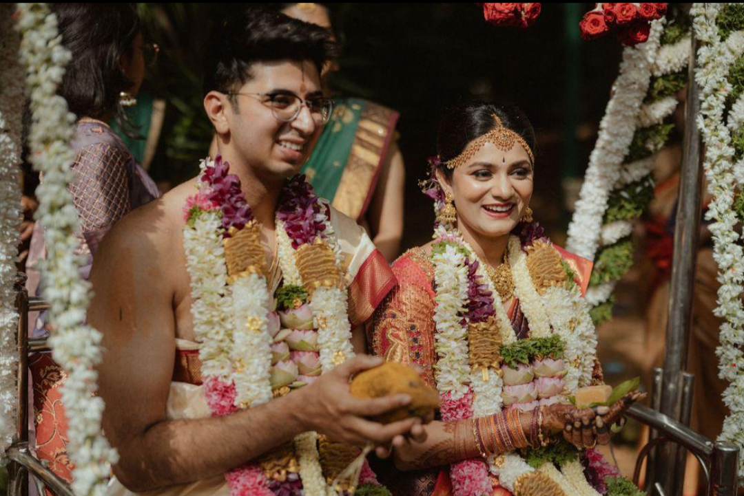 Vedic wedding rites — traditions centred on the sacred fire and saptapadi.