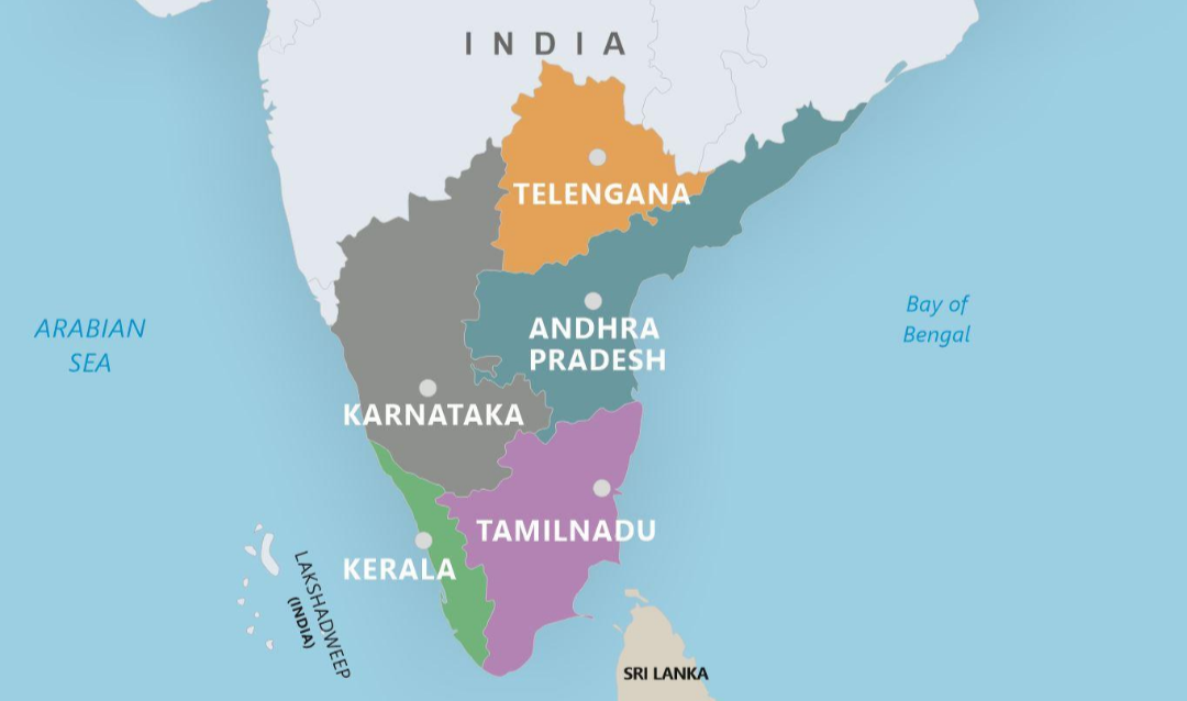 The CSI heartland across Tamil Nadu, Kerala, Karnataka, Andhra Pradesh, Telangana and the Jaffna peninsula of Sri Lanka.