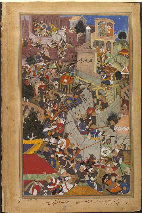 The 1567–1568 Siege of Chittorgarh led by Mughal Emperor Akbar during the Mughal–Rajput wars.