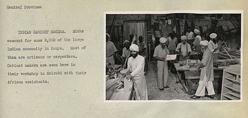 Sikh cabinet makers in Nairobi, Kenya
