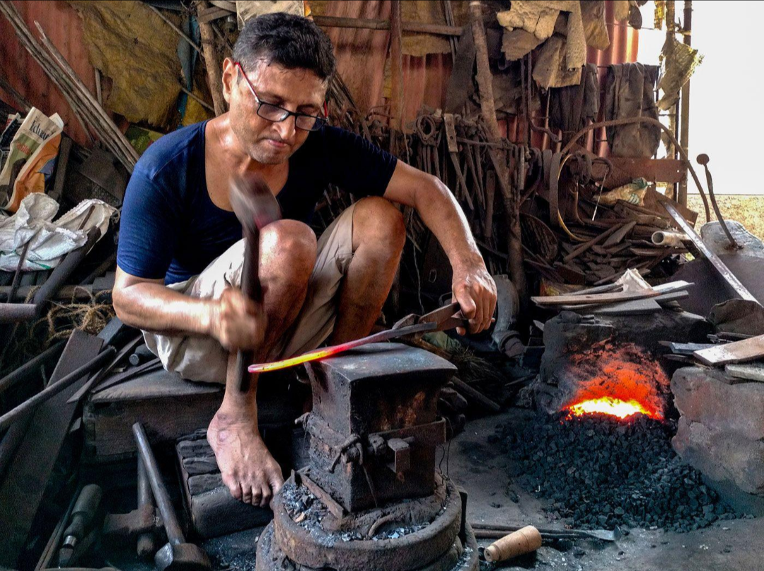 Kollan traditional blacksmith / village forge