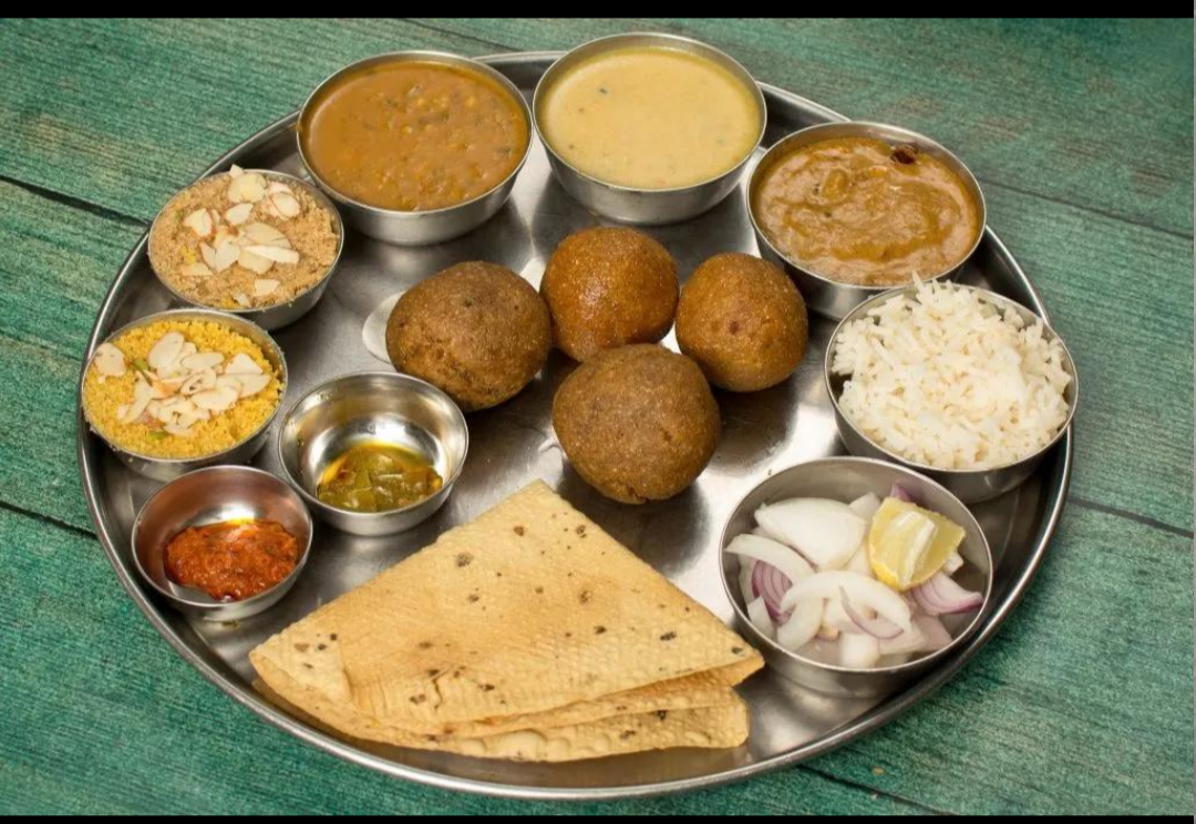 Agarwal cuisine reflects the community's strong vegetarian tradition, with dishes such as dal-baati-churma, gatte ki sabzi, kadhi and festive sweets forming part of its culinary heritage.