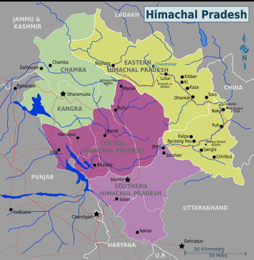 The Western Himalaya — Valleys, Rivers and High Mountain Ranges.