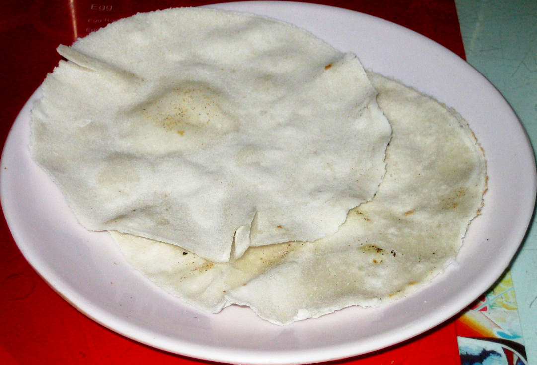 Pathiri, a pancake made of rice flour, is one of the common breakfast dishes in Malabar