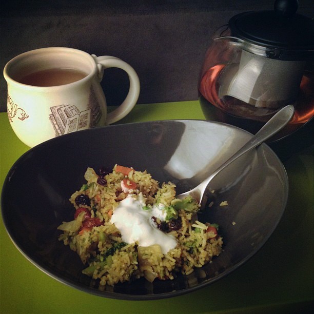 Thalassery biryani with curd