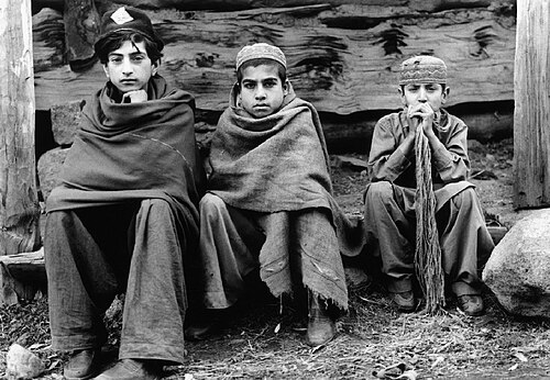 Gurjar children in Afghanistan, 1984