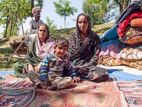 Gurjar family with their embroidery