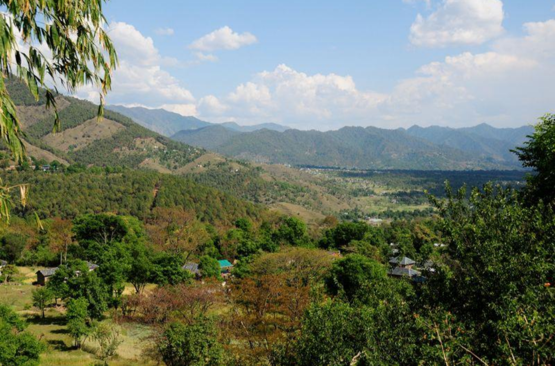 The Shivalik foothills and sub-mountainous plains that form part of the Saini heartland.