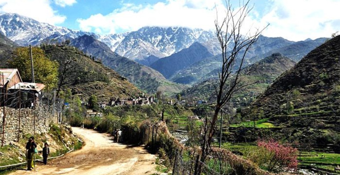 The mountainous Rajouri–Poonch belt of Jammu and Kashmir, associated with the traditional settlement area of the Basith community.